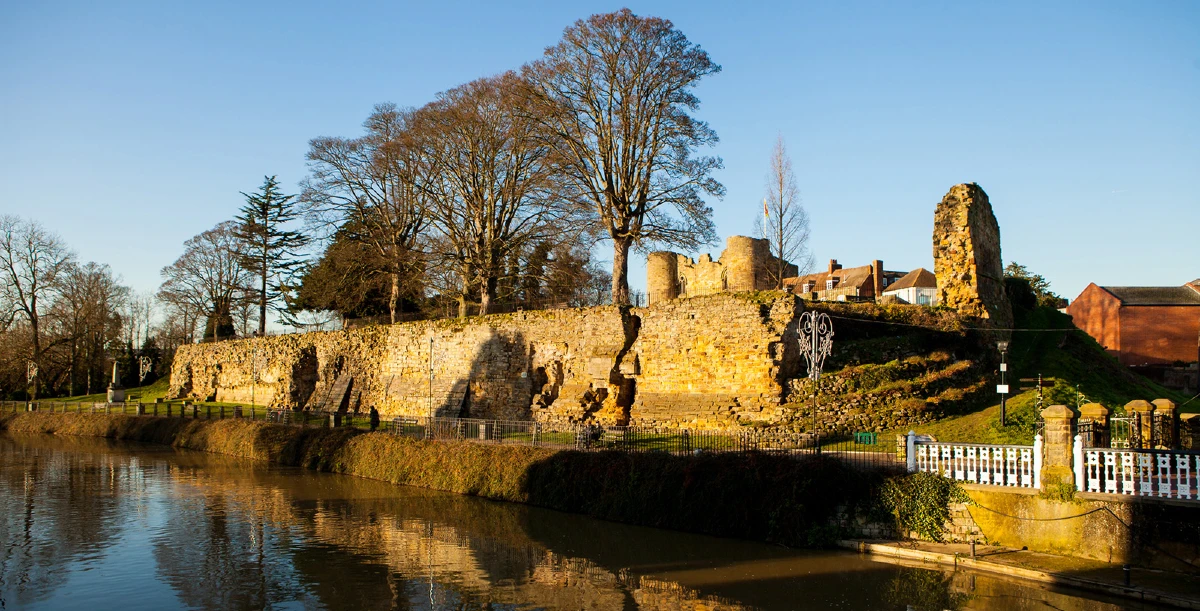 an old castle wall in Kent